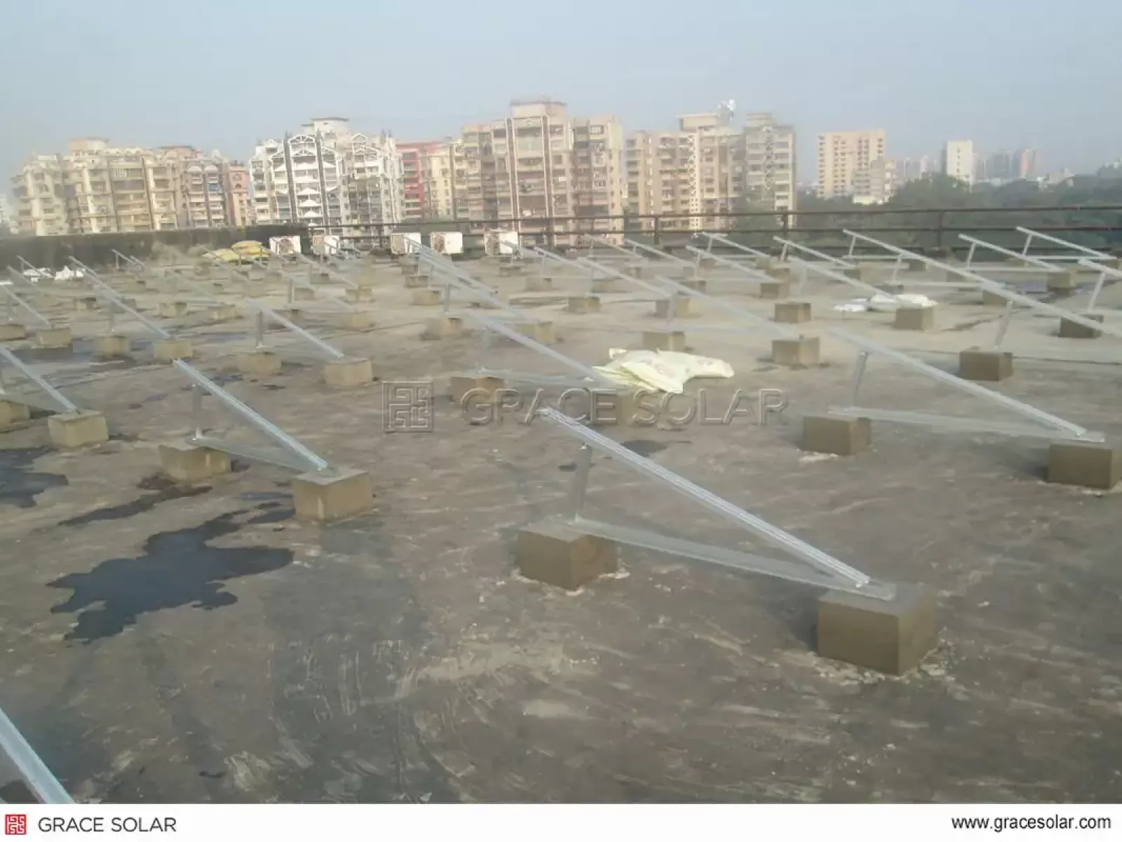 Vue panoramique de l'installation 50KW