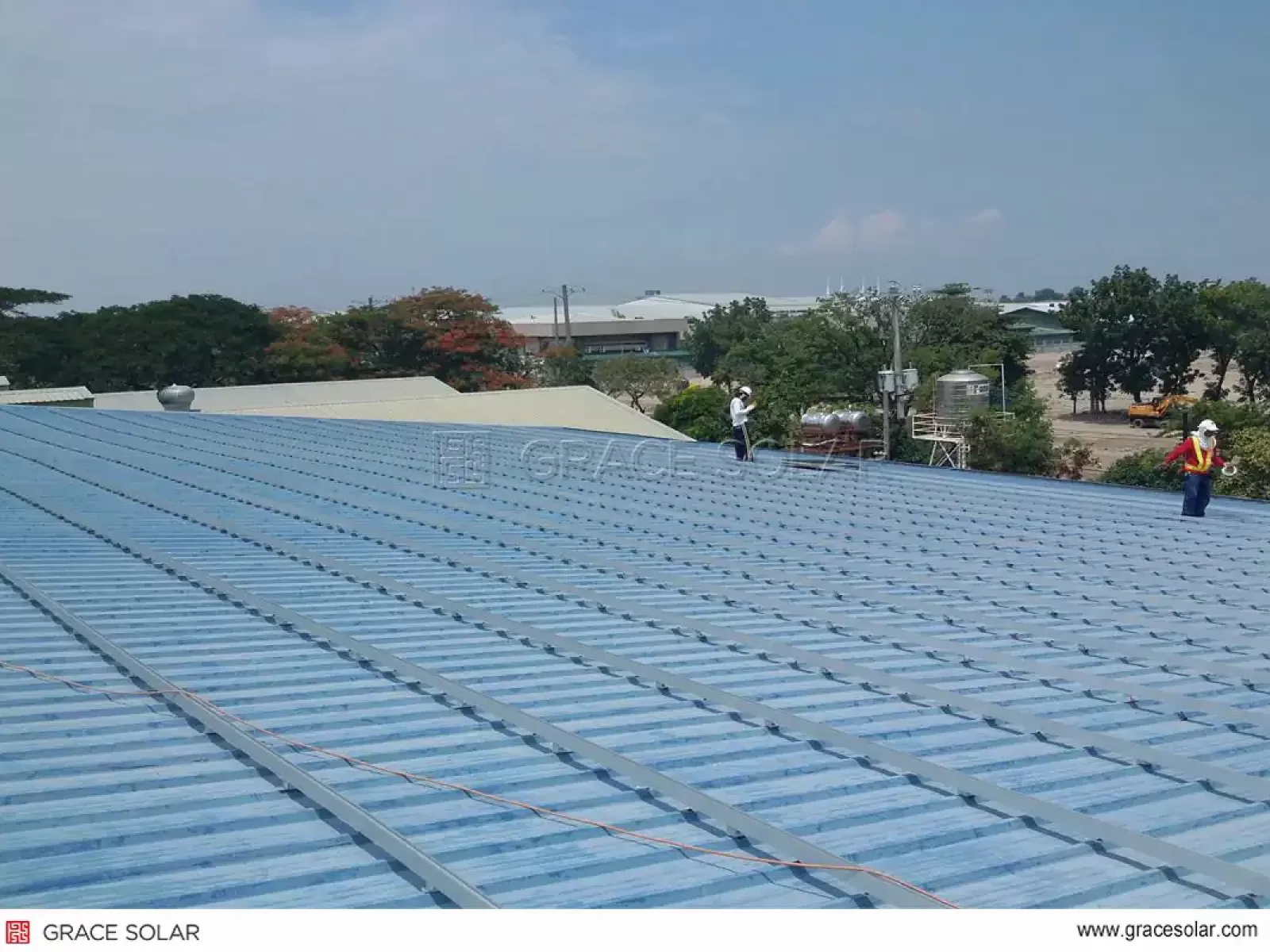 Vista panorâmica do sistema de 98,28kW