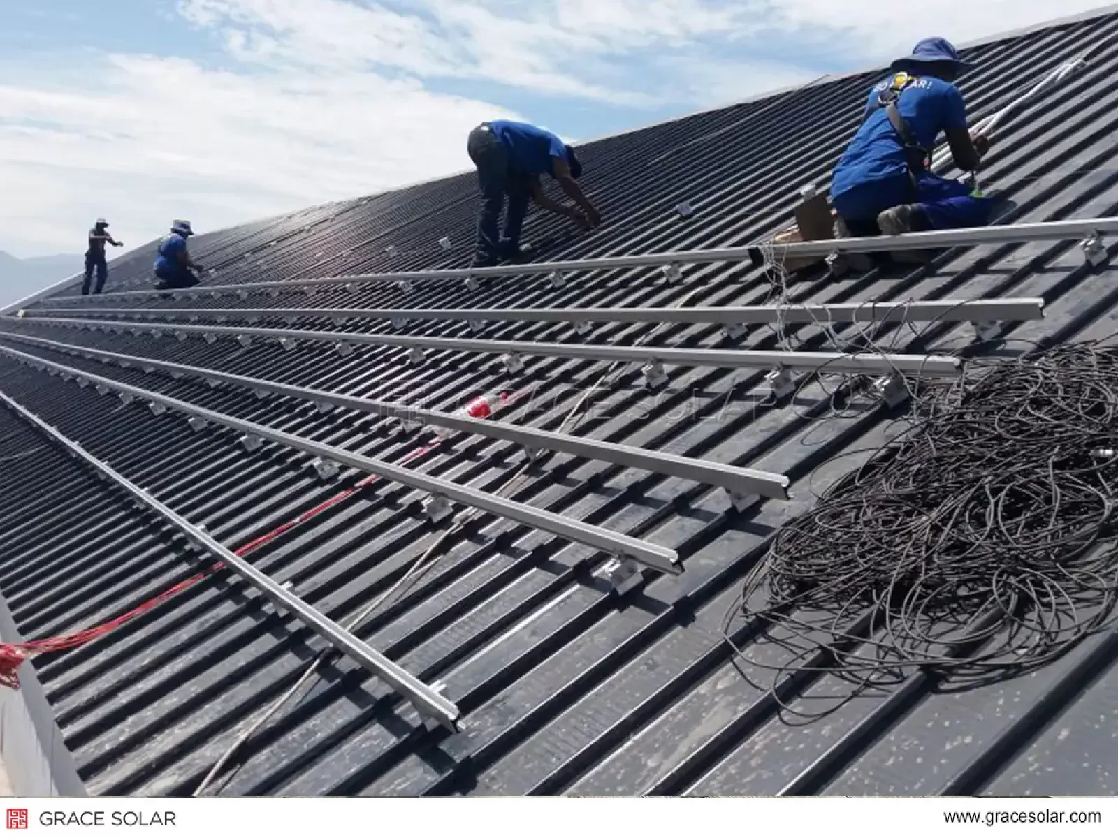 GS-Energy : Structure sur Toit Métallique