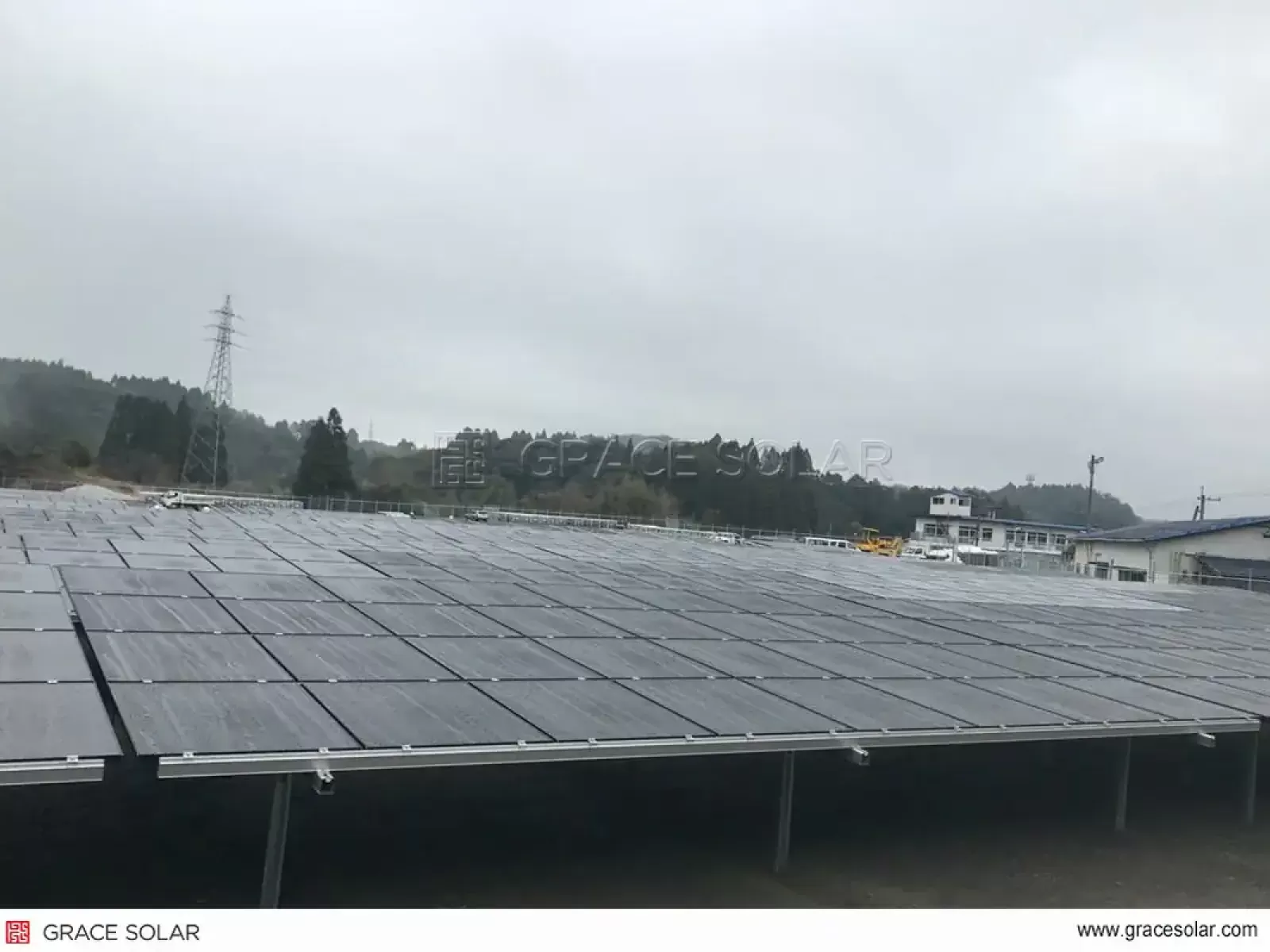 Parque Solar de 1,1MW com Tecnologia GS-Light – Vista Aérea