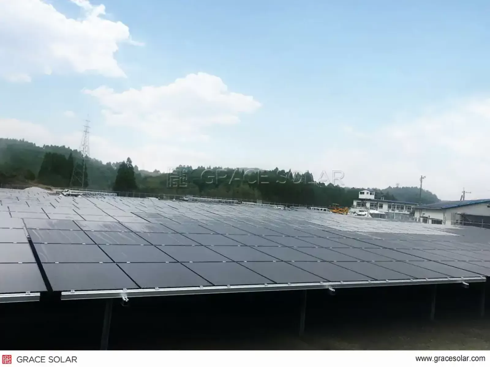 Parque Solar de 1,1MW com Tecnologia GS-Light – Vista Aérea