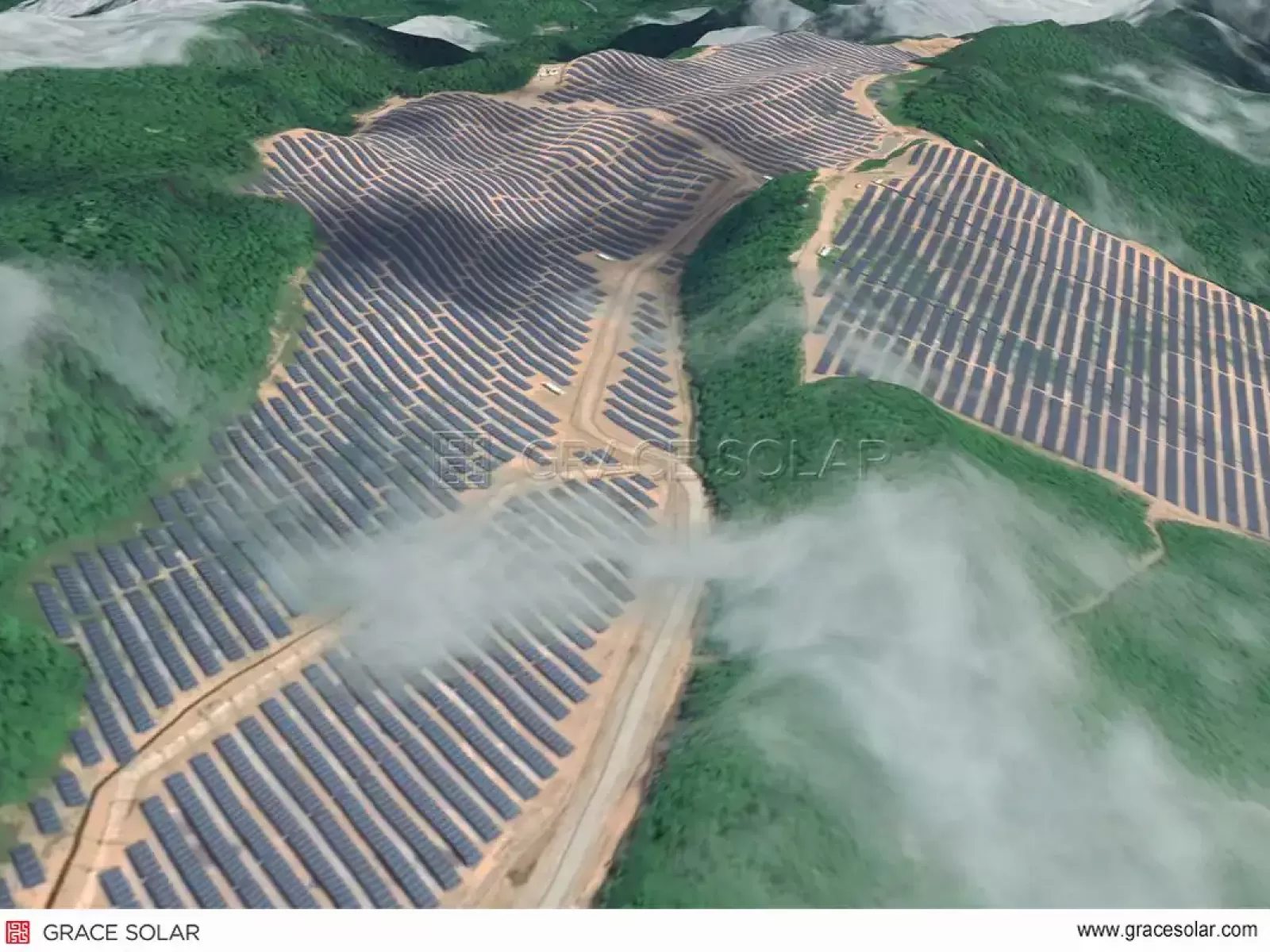 Centrale solaire 38MW avec technologie GS-Light et IA