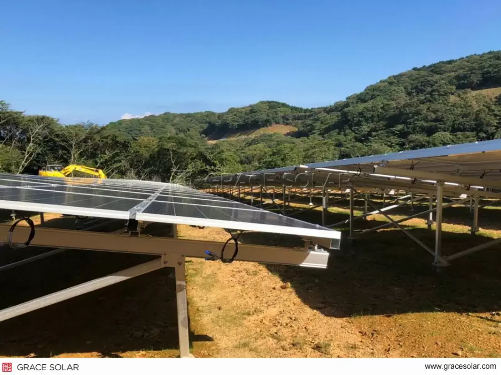 Large-Scale Photovoltaic Array with Anti-Corrosion Mounting Structures