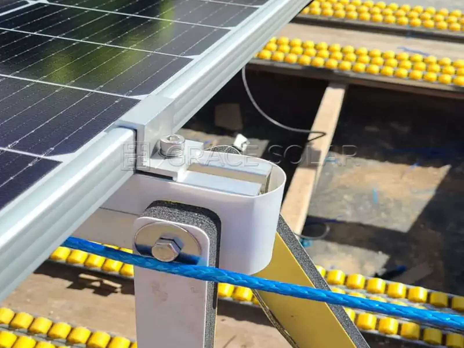 ​​Grace Solar Floating Structure Supporting Solar Panels on Israeli Reservoir