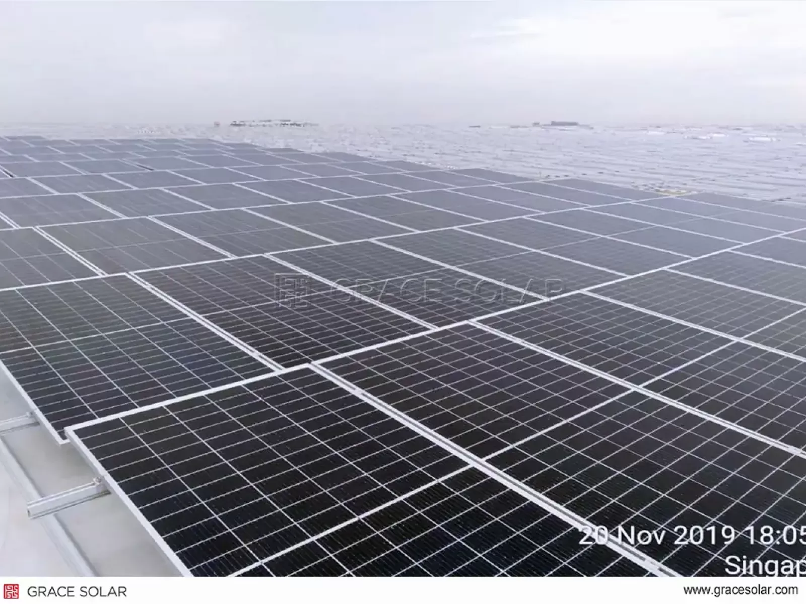 Grace Solar Singapore 3MW Rooftop PV System Full Installation Showcase