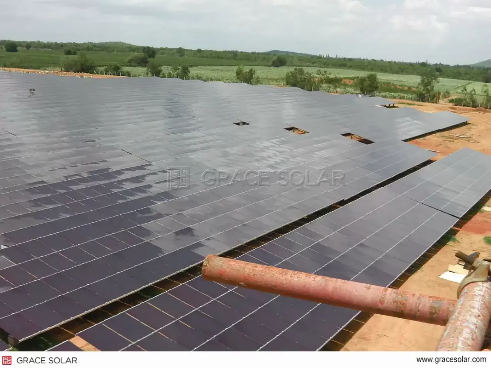 Thailand Utility-Scale Solar Farm with Dual-Axis Trackers