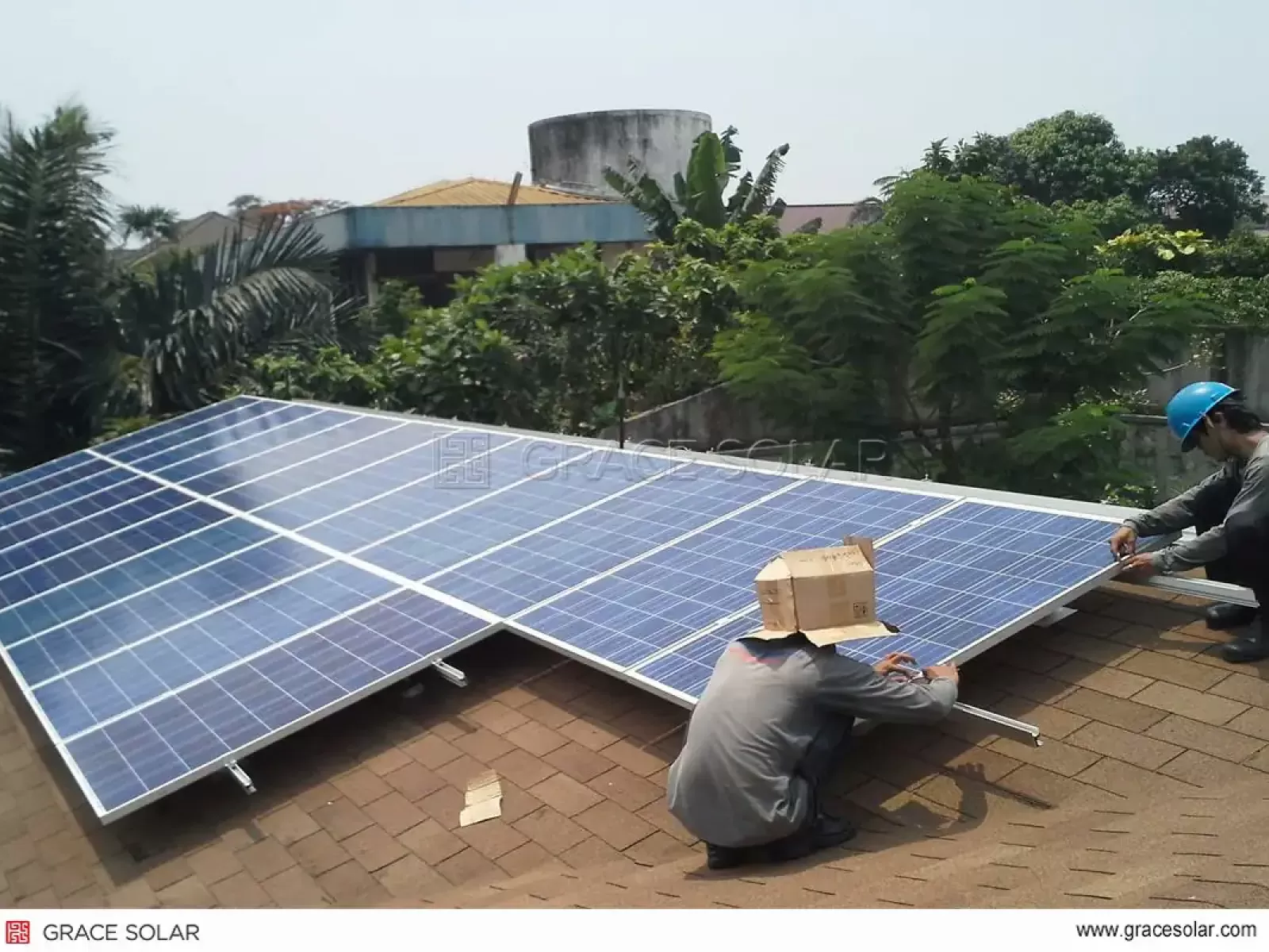 Projet PV toiture 102KW en Indonésie