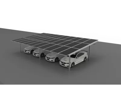 AIoT-Integrated Smart Solar Carport System with Dual Columns​