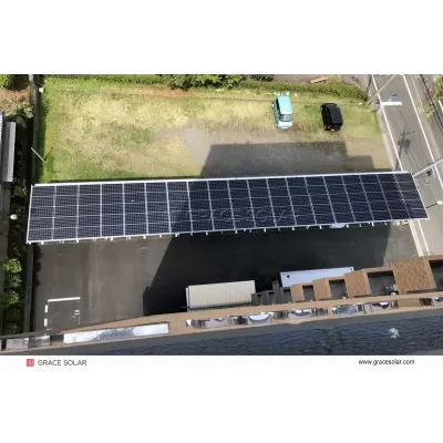 Cobertizo Para Coche Con Techo De Panel Solar - Tipo W