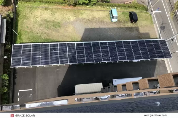 Carport With Solar Panel Roof - Type W