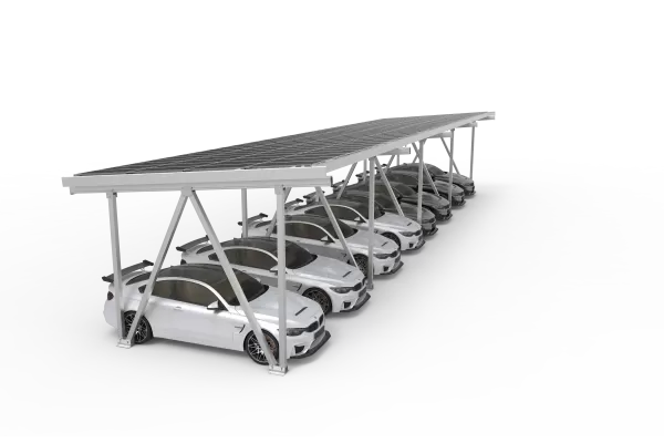 Carport With Solar Panel Roof - Type W