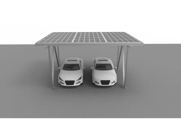 Carport With Solar Panel Roof - Type W
