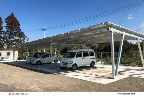 Sistema de Montaje para Cochera Solar Tipo VV