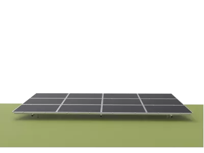 A-Type Ground Mounting System - Landscape Placement (Aluminum Alloy)