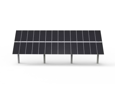 Adjustable Ground Mounting System - Portrait Placement ( Carbon steel )