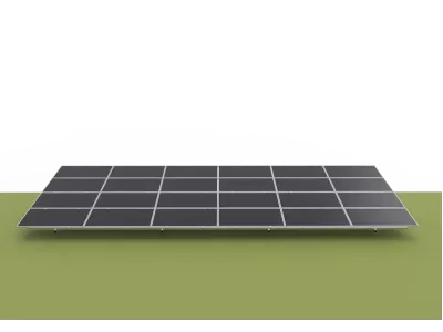 Double Column Piling Ground Mounting System - Landscape Placement ( Aluminum alloy )