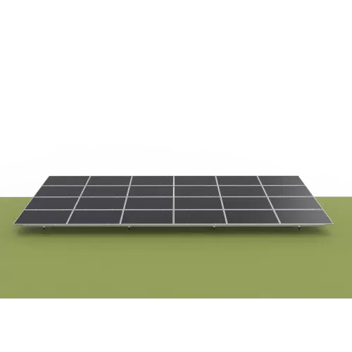 Double Column Piling Ground Mounting System - Landscape Placement ( Aluminum alloy )