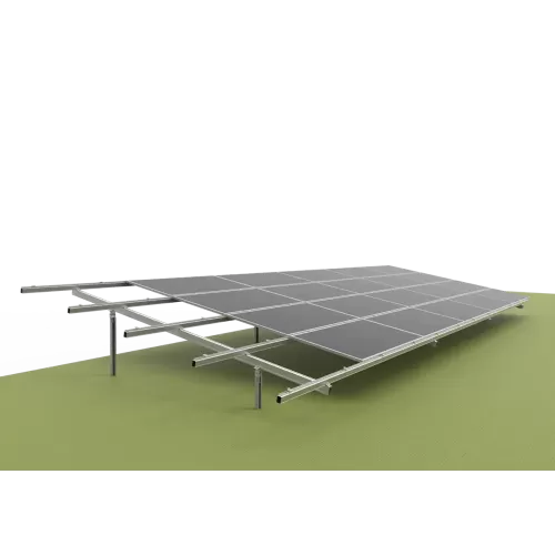 Double Column Piling Ground Mounting System - Landscape Placement ( Aluminum alloy )
