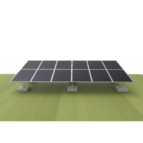 N-Type Ground Mounting System - Portrait Placement ( Aluminum alloy )