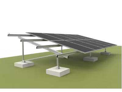 N-Type Ground Mounting System - Portrait Placement ( Aluminum alloy )