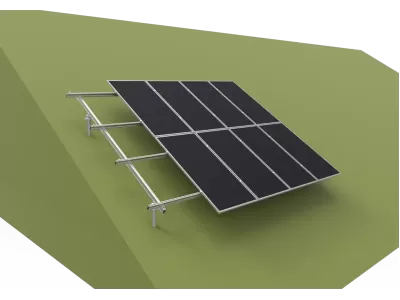 Non-leg Ground Mounting System - Portrait Placement ( Aluminum alloy )