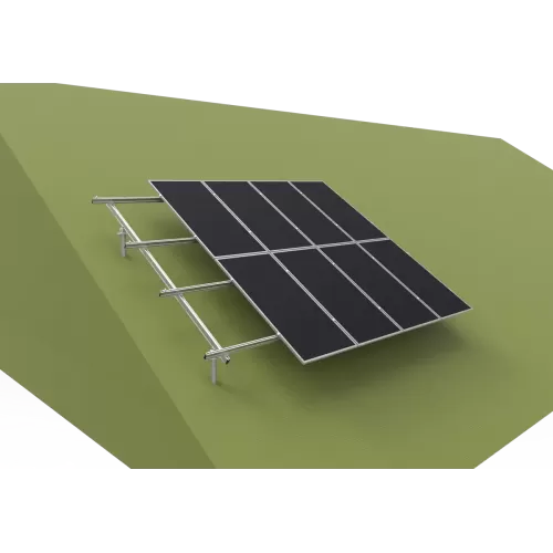 Non-leg Ground Mounting System - Portrait Placement ( Aluminum alloy )