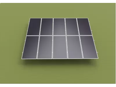 Non-leg Ground Mounting System - Portrait Placement ( Aluminum alloy )