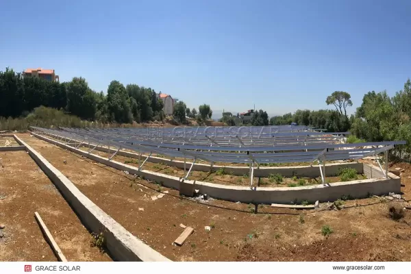 أنظمة تركيب الألواح الشمسية الأرضية PV
