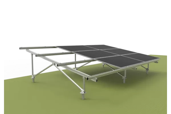 ​​Sistema de Montagem Solar Autossustentável no Solo​​