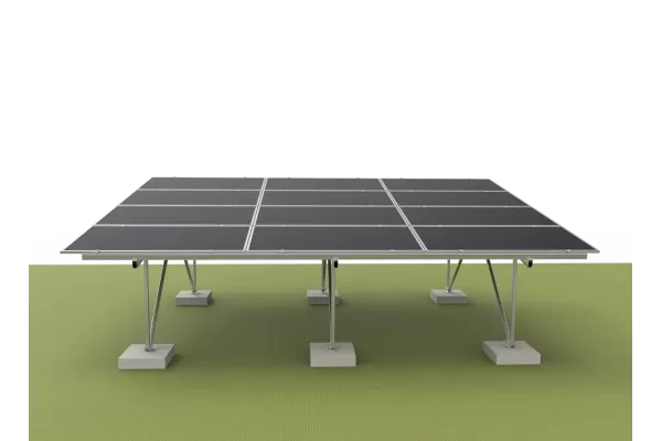 ​​Sistema de Montagem Solar Autossustentável no Solo​​
