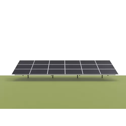 Single Column Piling Ground Mounting System -  Landscape Placement ( Aluminum alloy )