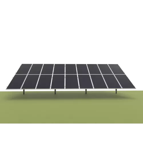 Single Column Piling Ground Mounting System - Portrait Placement ( Aluminum alloy )