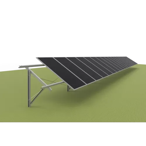 Single Column Piling Ground Mounting System - Portrait Placement (Carbon steel )