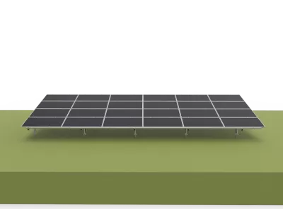 VV-Type Ground Mounting System - Landscape Placement ( Aluminum alloy )