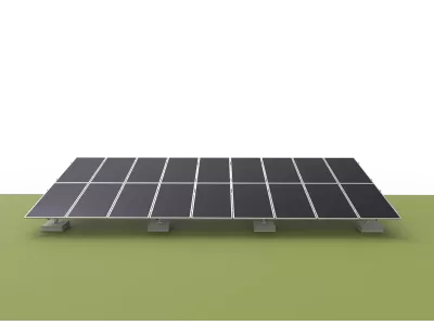 VV-Type Ground Mounting System - Portrait Placement ( Aluminum alloy )