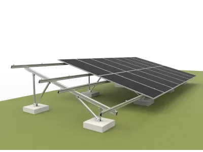 VV-Type Ground Mounting System - Portrait Placement ( Aluminum alloy )