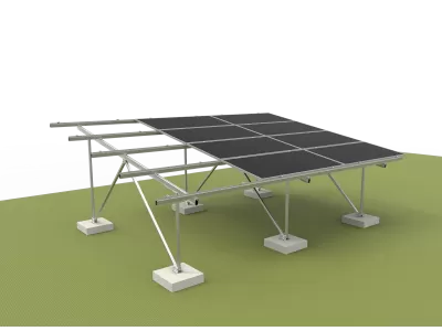 W-Type Ground Mounting System - Landscape Placement ( Aluminum alloy )