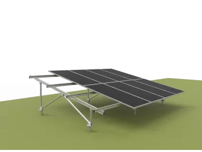 W-Type Ground Mounting System - Portrait Placement ( Aluminum alloy )