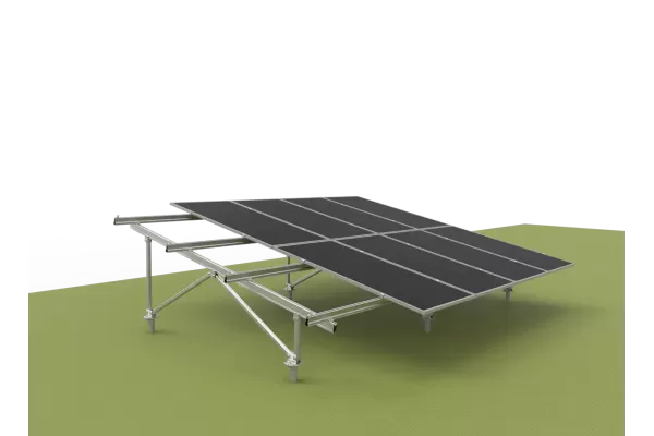 Sistema de Montaje en Suelo Tipo W - Orientación Vertical (Aleación de Aluminio)