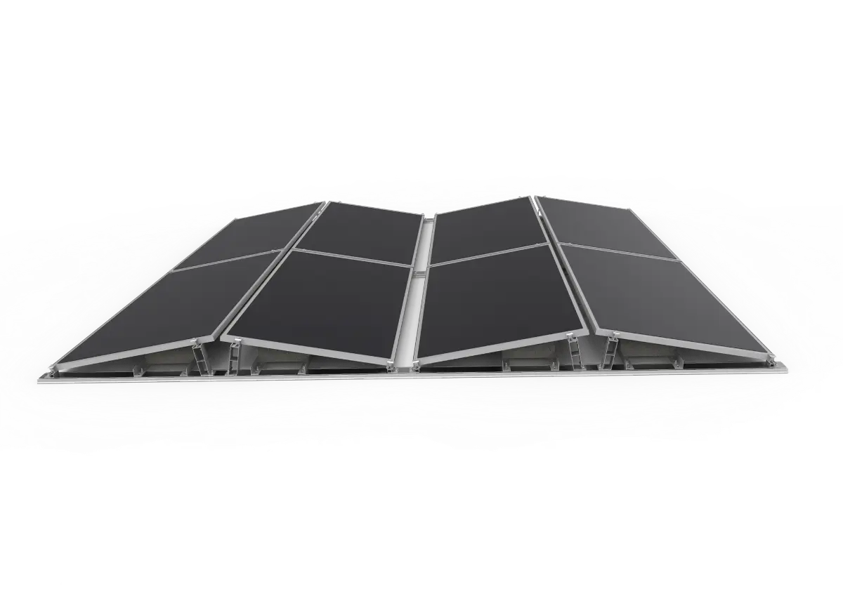 Durable solar panel roof mounts installed on residential tile roof