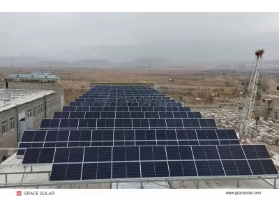 Système de Montage à Lest pour Panneaux Solaires sur Toit Plat Système de Montage à Lest pour Panneaux Solaires sur Toit Plat