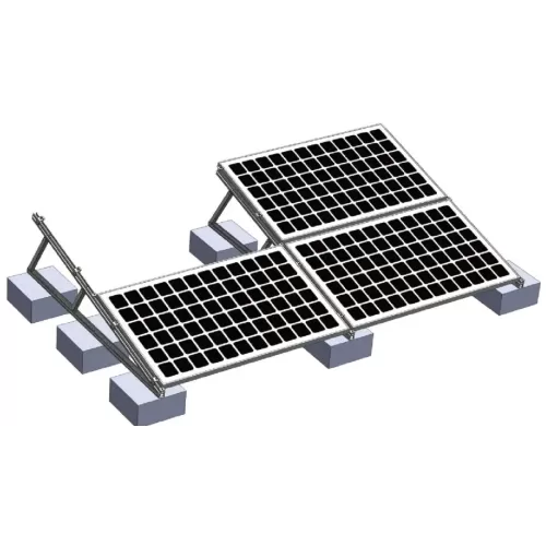 Flat Roof Ballasted Solar Racking Solar Roof Mounting