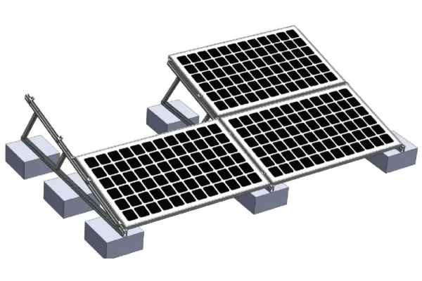 平屋根用バラスト式太陽光架台システム