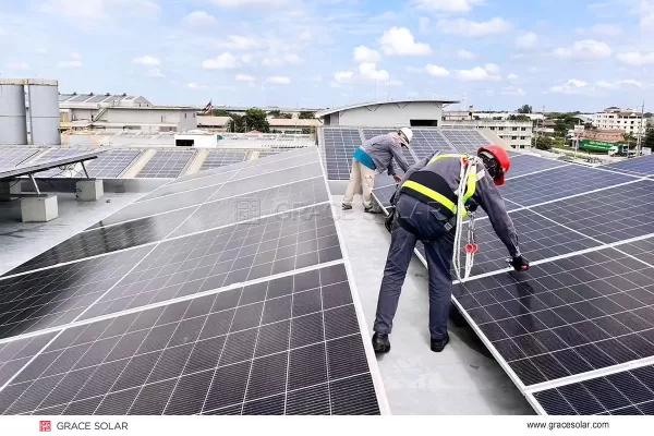 平屋根用バラスト式太陽光架台システム