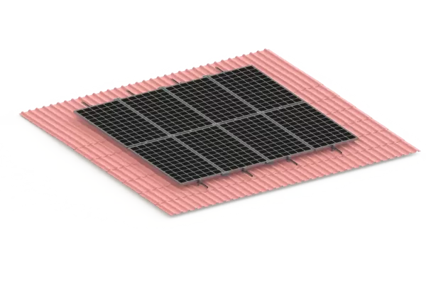 Solar Panel Mounting System With New Roof