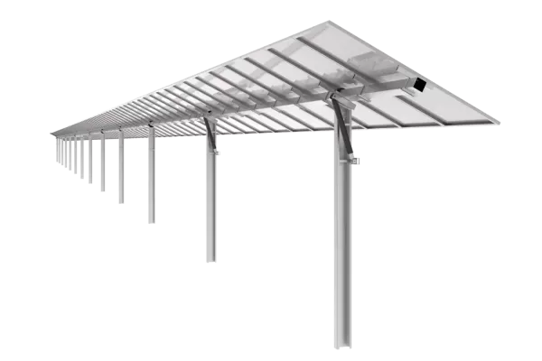 1 Achsen Solartrackingsystem mit intelligenter Steuerung