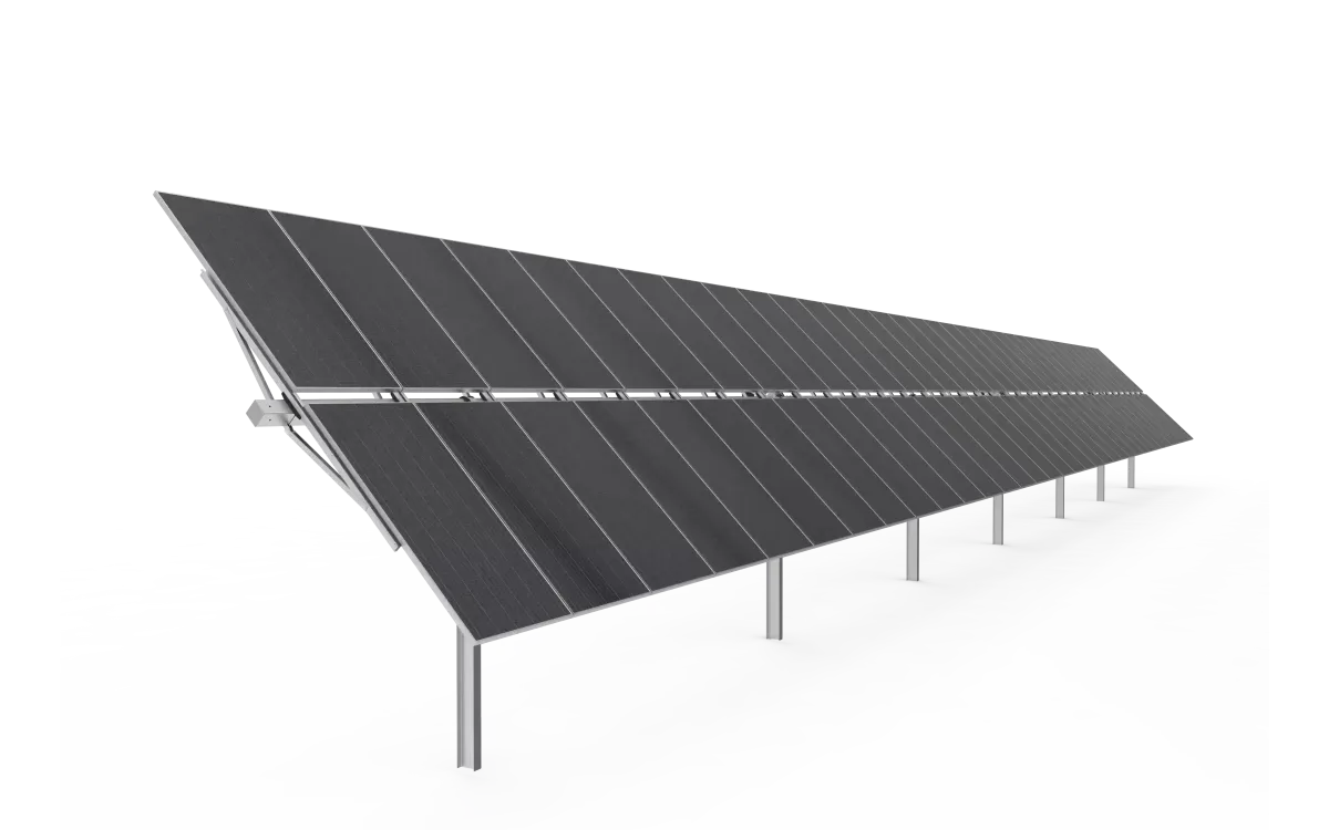 Grace Solar Multipoint Drive 2P AI-Powered Solar Tracking System for High-Wind Terrains