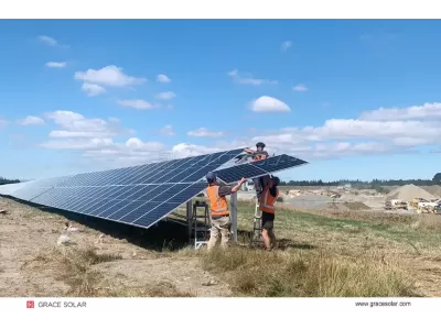 One Axis Solar Tracking System